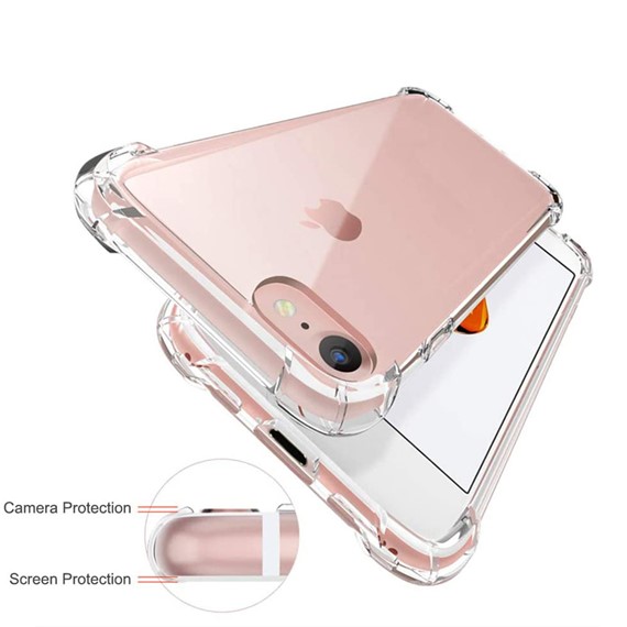 CaseUp Apple iPhone SE 2022 Kılıf Titan Crystal Şeffaf 4